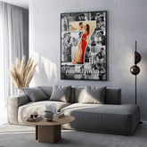 Custom Anniversary Number Collage Frame – Personalized Couple Photo Wall Art Gift