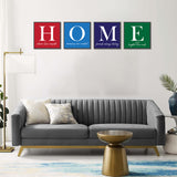 4-Piece HOME Wall Frame Set – Modern Home Decor
