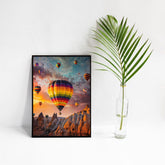 Hot Air Ballon Wall Frame for Office and Home Decor