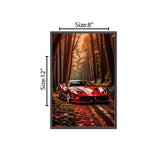 Dashing Car Wall Frame for Home and Office Decor