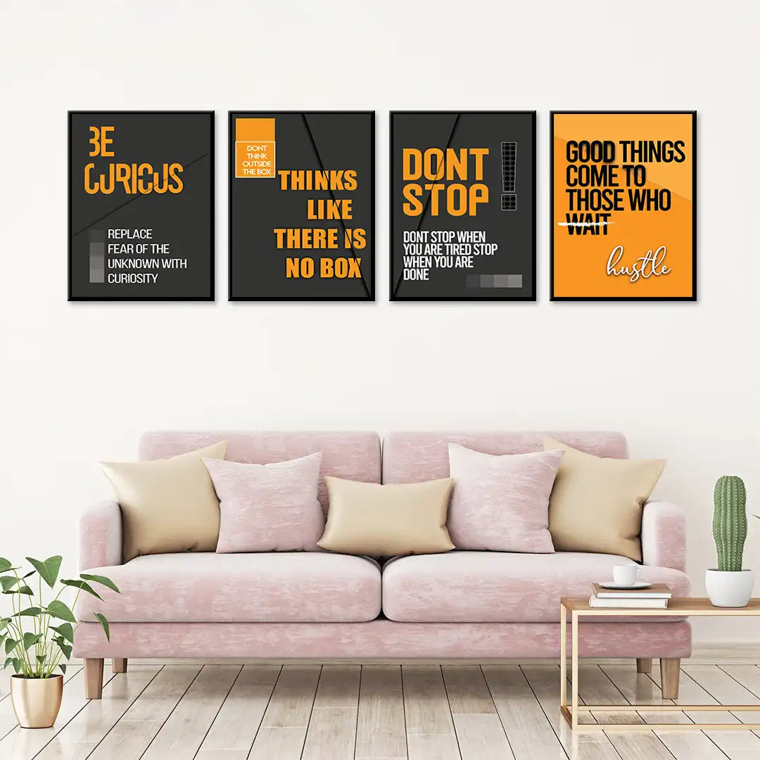 Motivational Attract Wall Frame with Quotes
