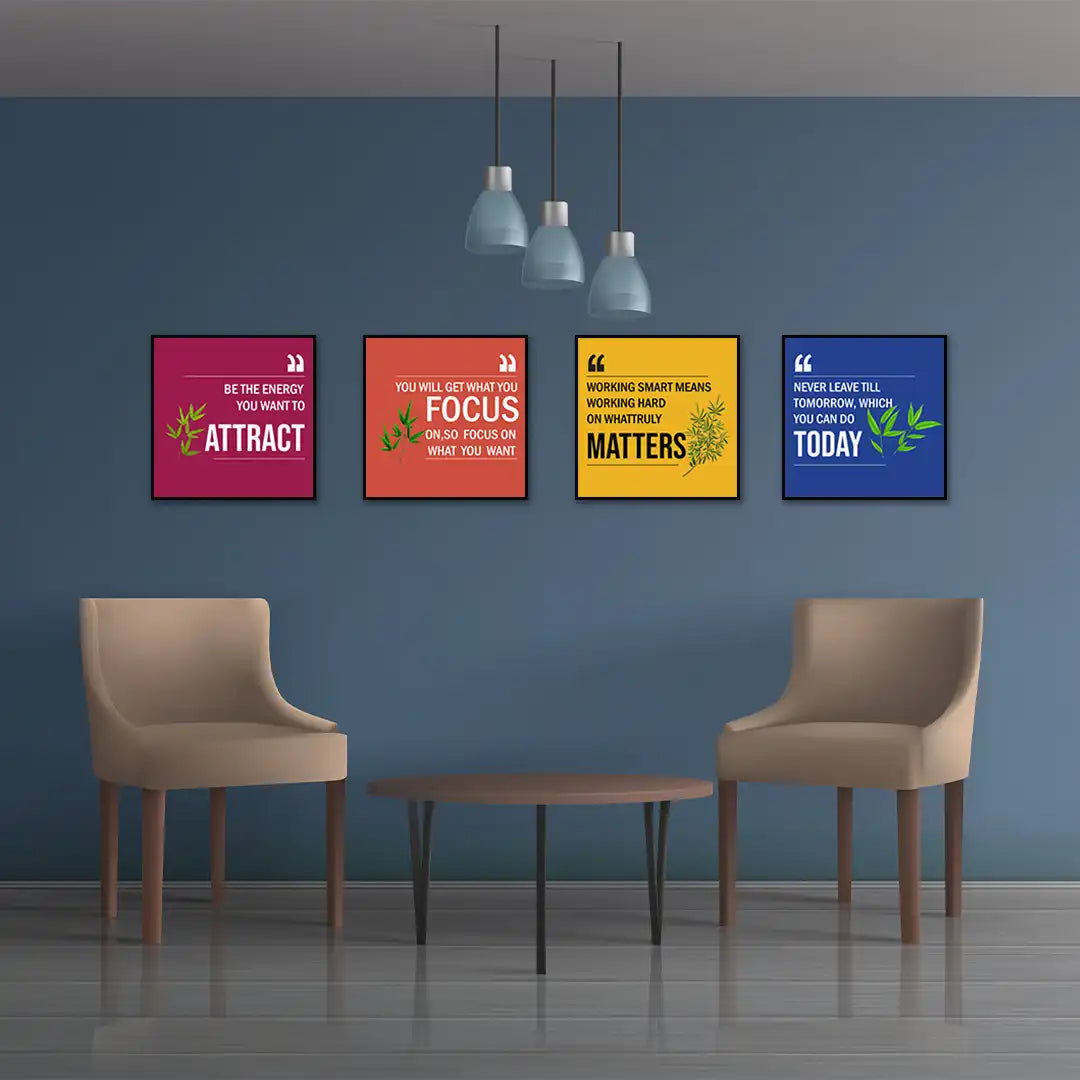 Motivational Wall Frame for Home and Office Decore with Quotes